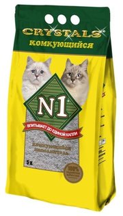 N1 Наполнитель Crystals Комкующийся (5 л) фото